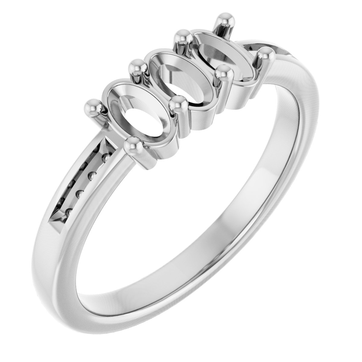 Three-Stone Anniversary Band