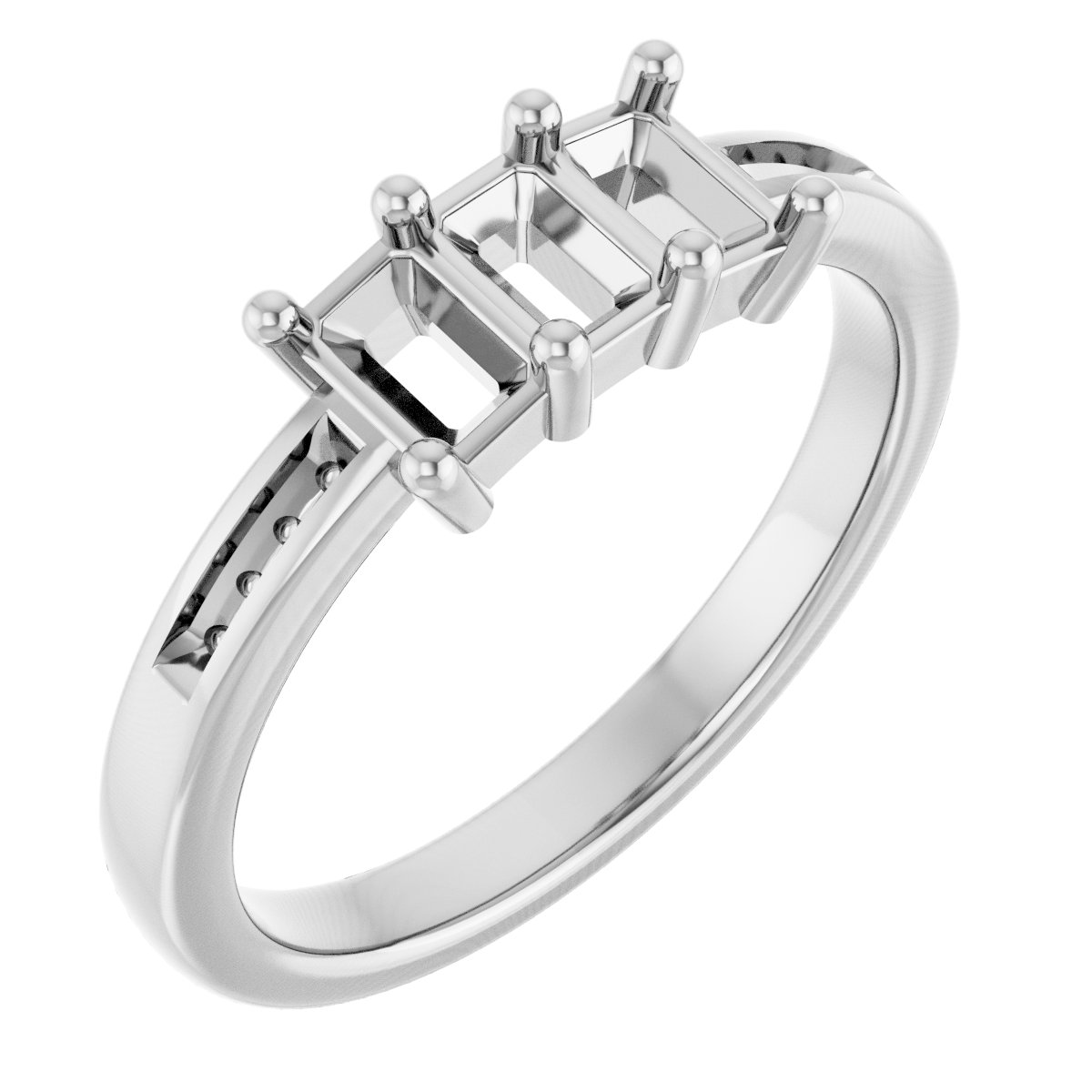 Three-Stone Anniversary Band