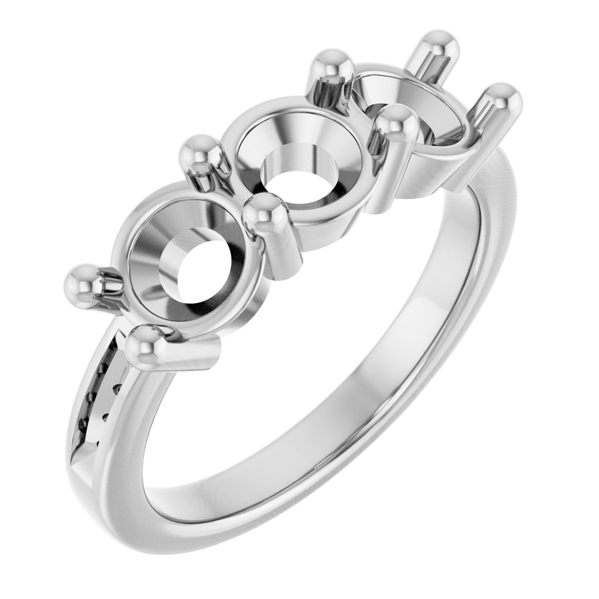 Three-Stone Anniversary Band