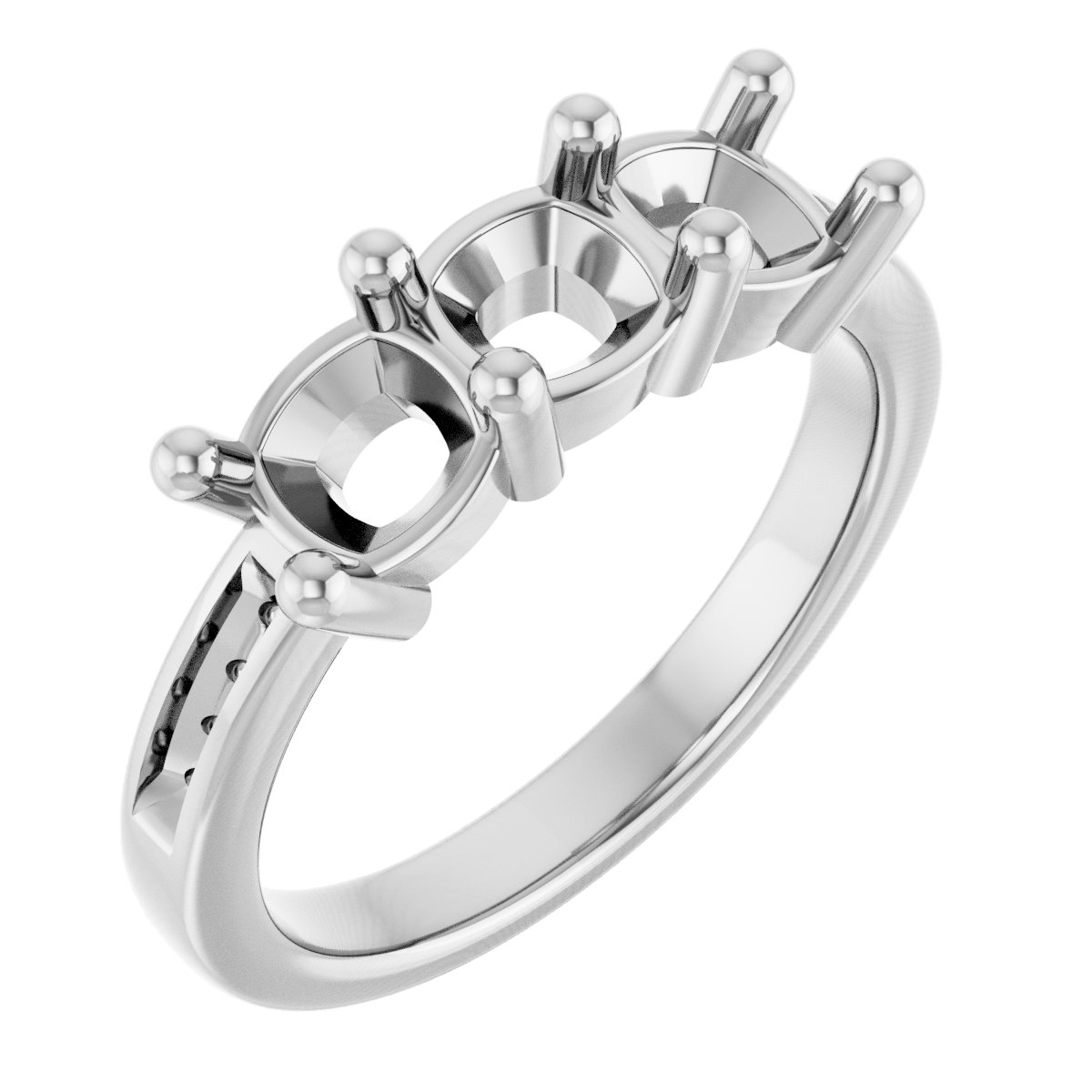 Three-Stone Anniversary Band