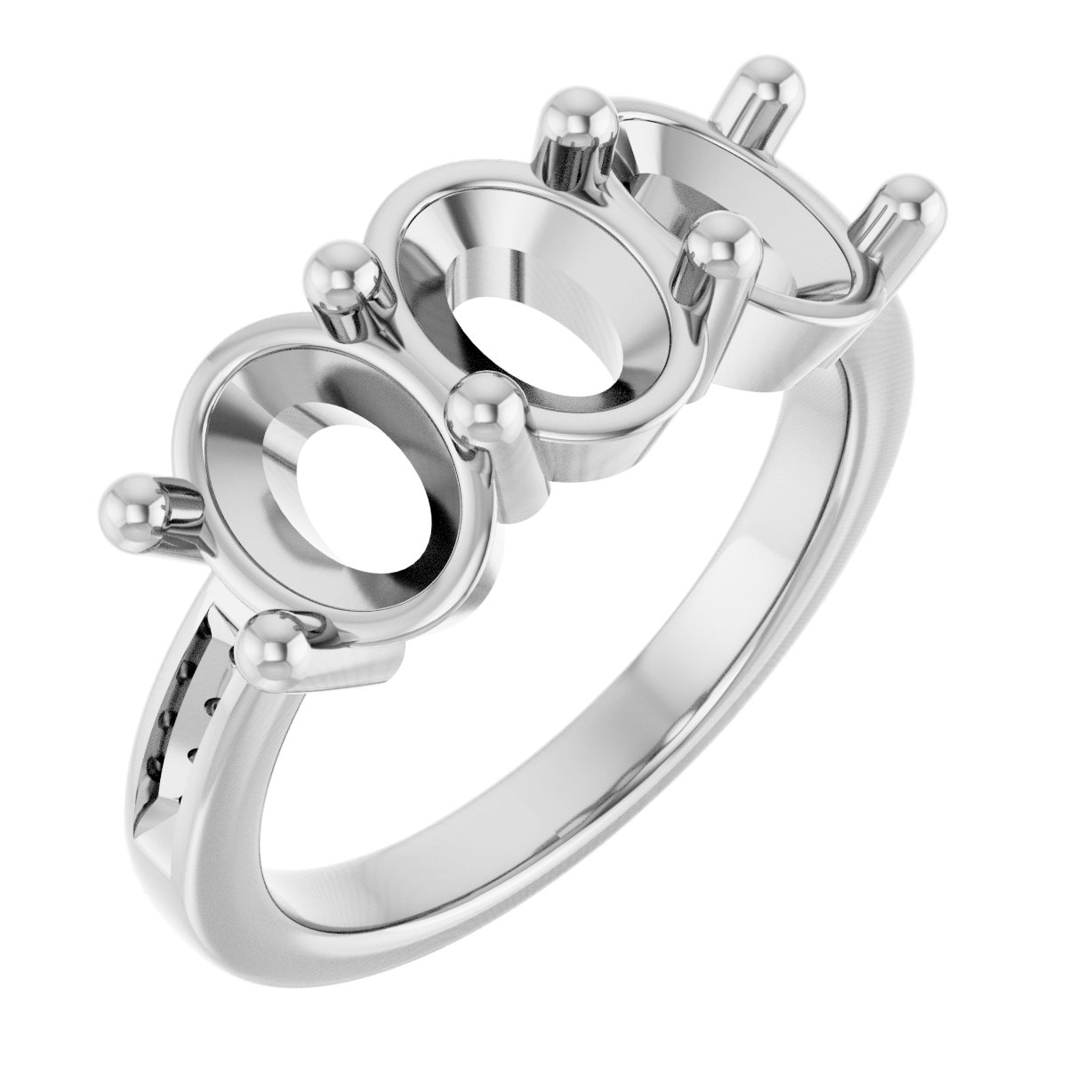 Three-Stone Anniversary Band