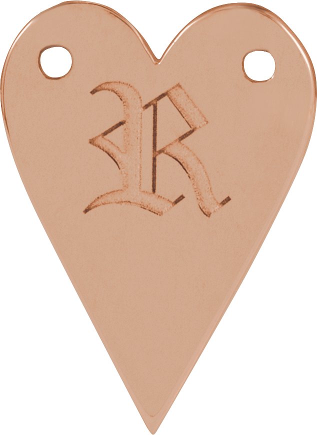 Engravable Heart Necklace or Center