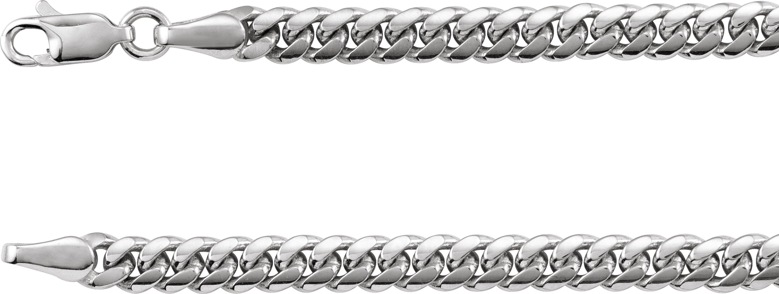 Sterling Silver 4.35 mm Miami Cuban Curb 20" Chain