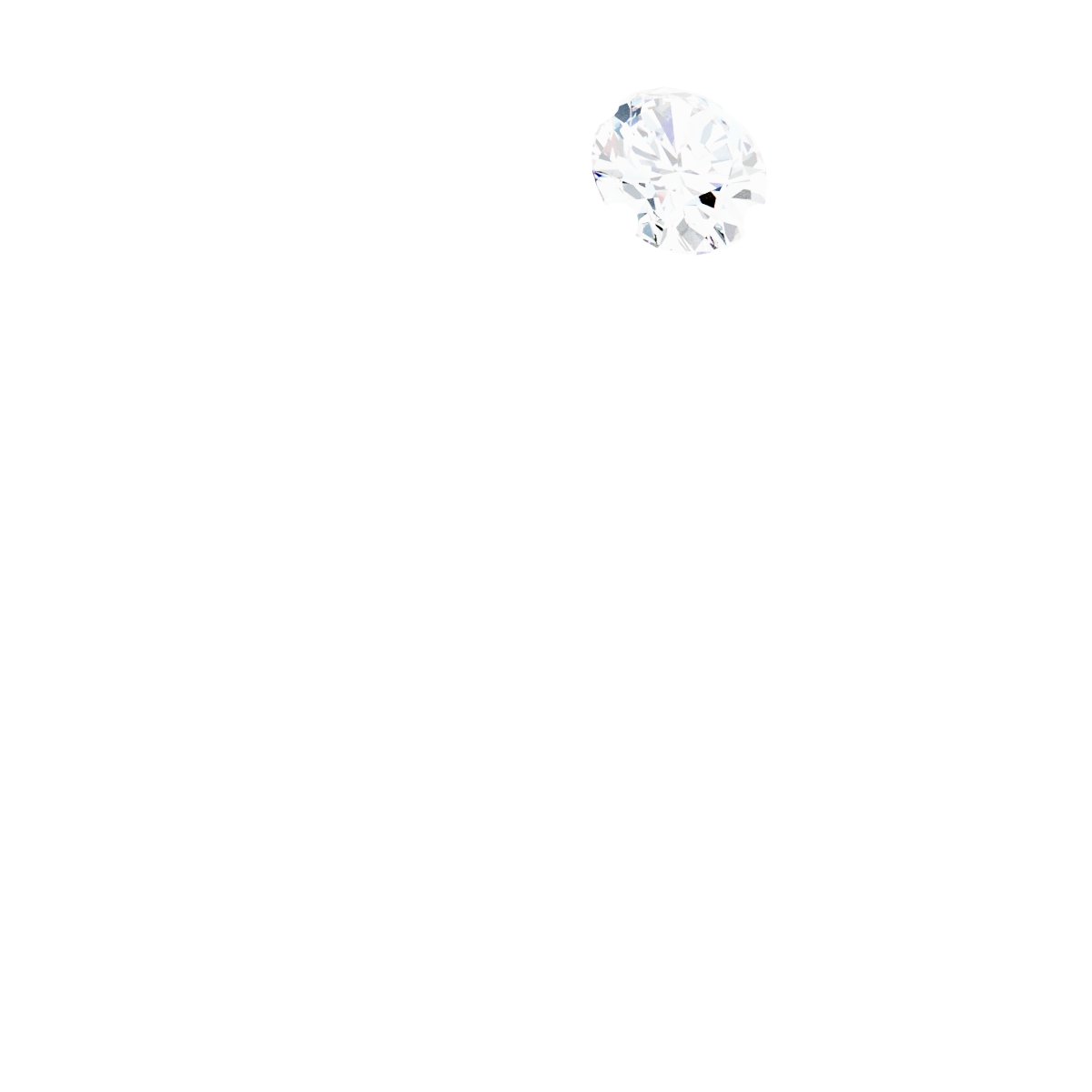 Two-Stone Bypass Engagement Ring