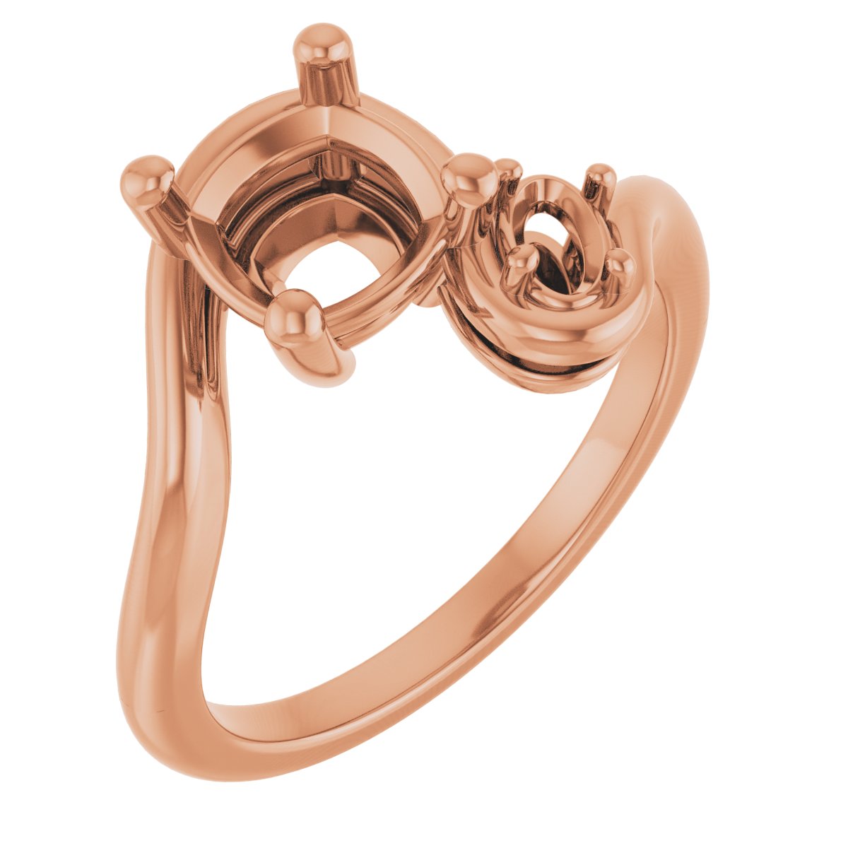 Two-Stone Bypass Engagement Ring