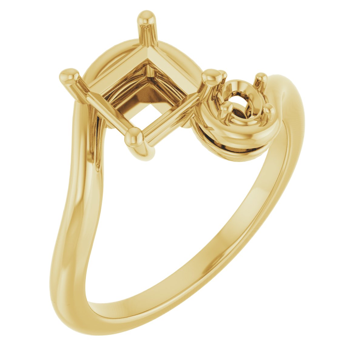 Two-Stone Bypass Engagement Ring