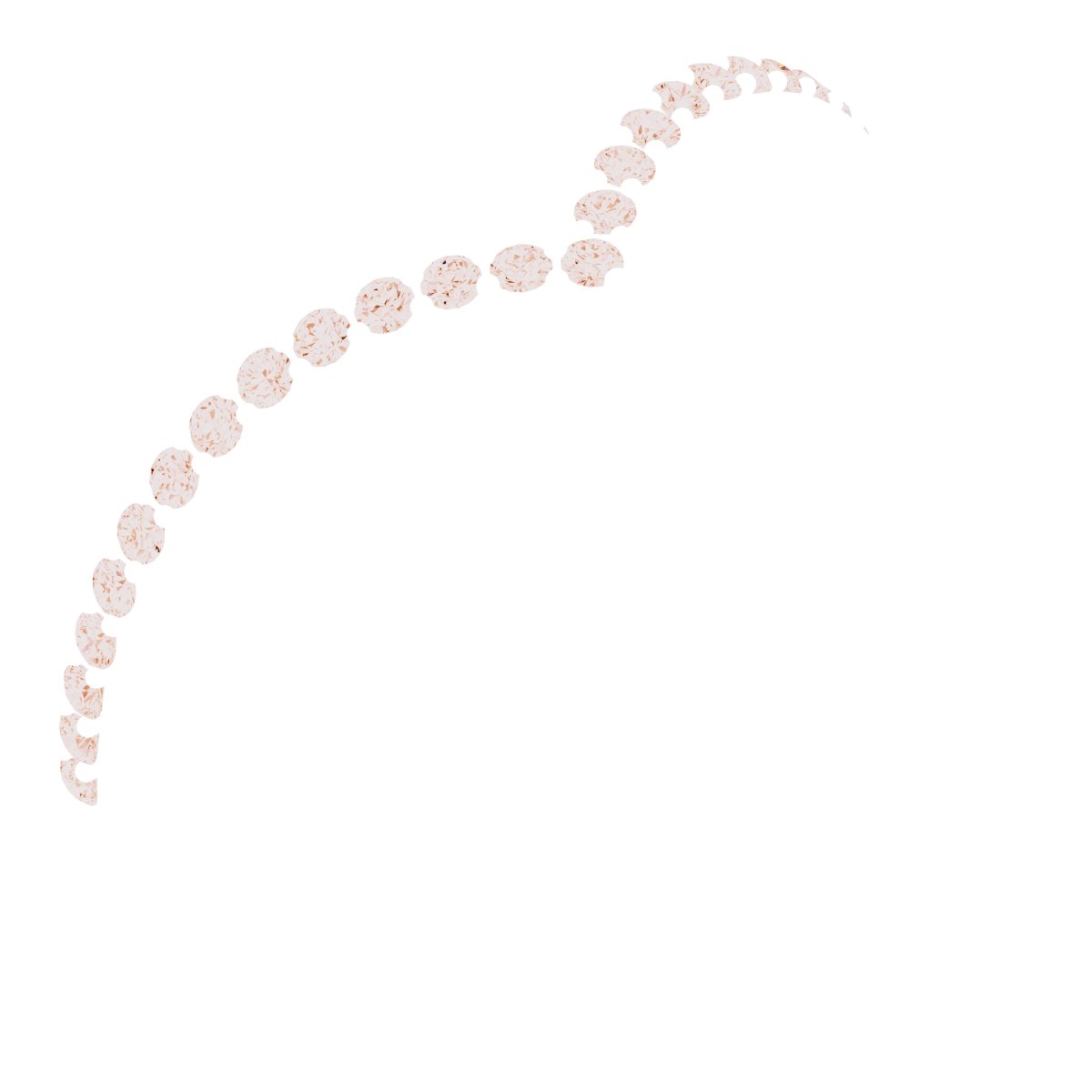 1/6 CTW Natural Diamond Contour Band – 14K Rose Gold