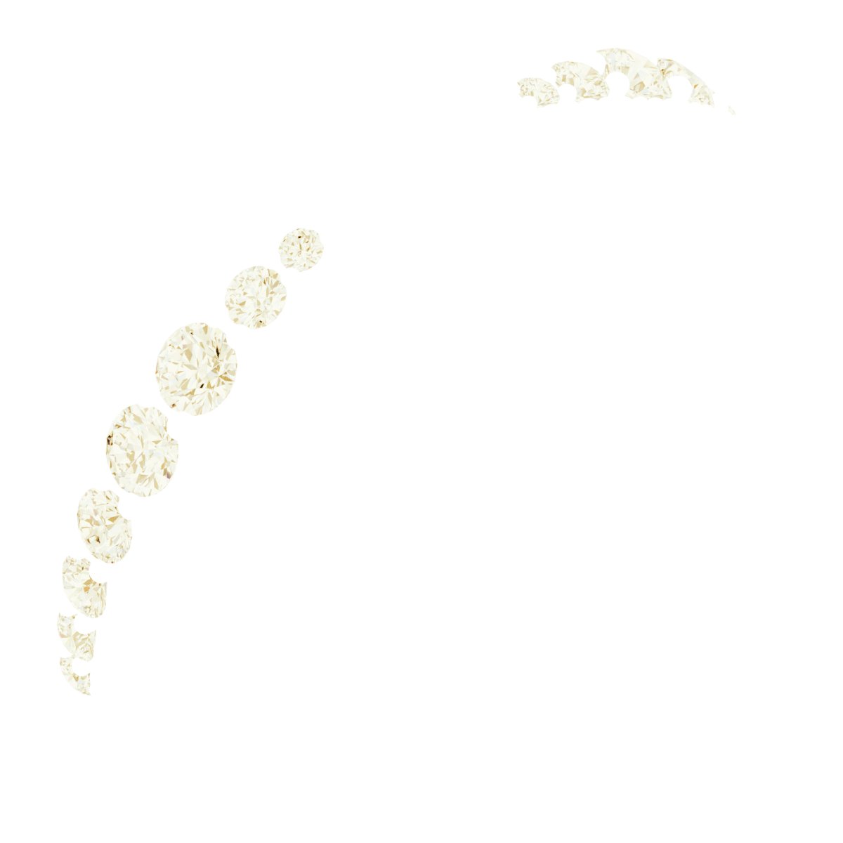 1/4 CTW Natural Diamond Matching Contour Band – 14K Yellow Gold