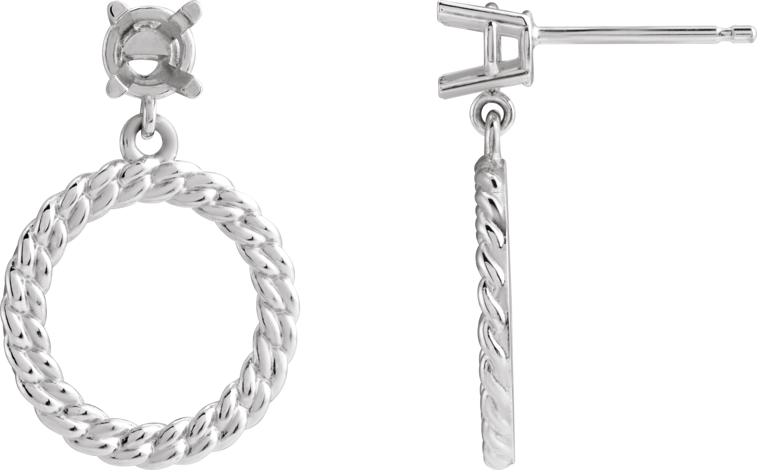 Accented Chain Link Earrings