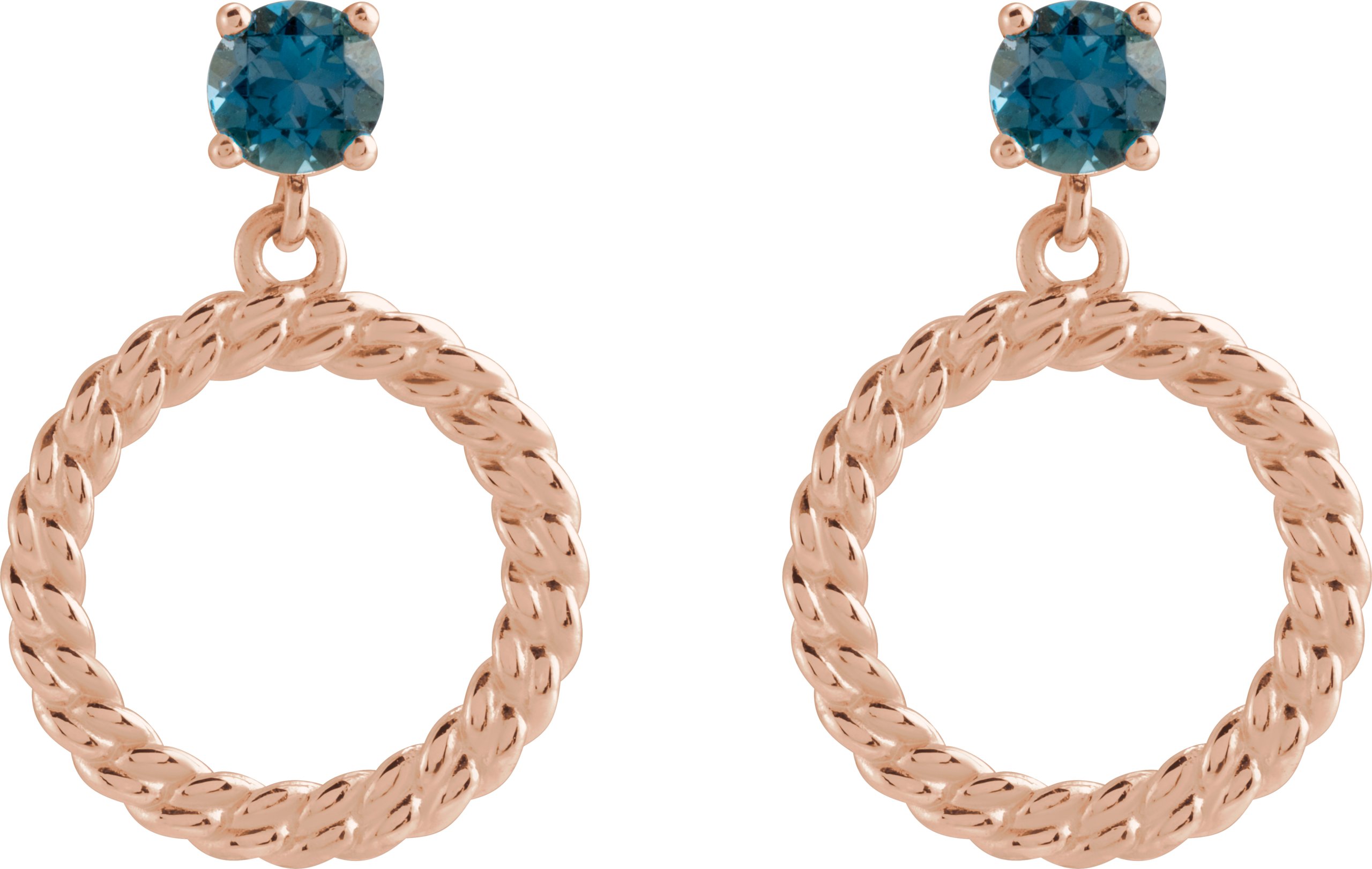 Alternative view of Accented Chain Link Earrings