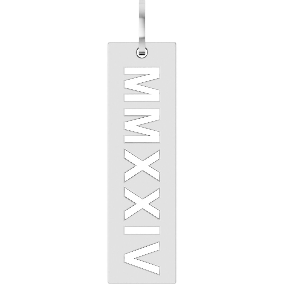 Sterling Silver 2024 Year Roman Numeral Pendant