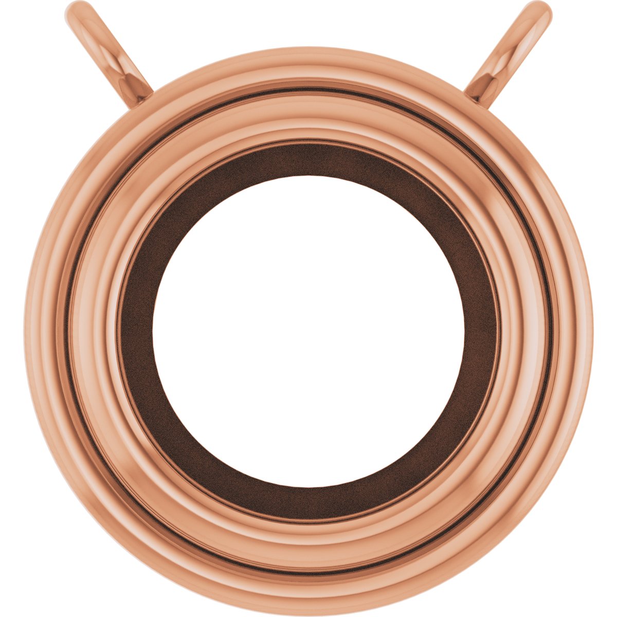 Round Bezel-Set Necklace or Center