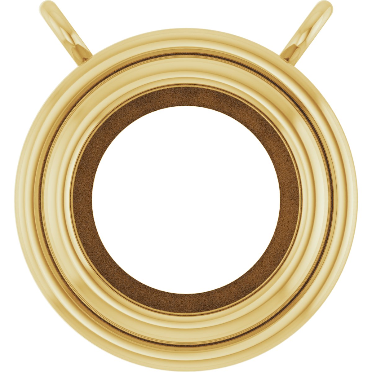 Round Bezel-Set Necklace or Center