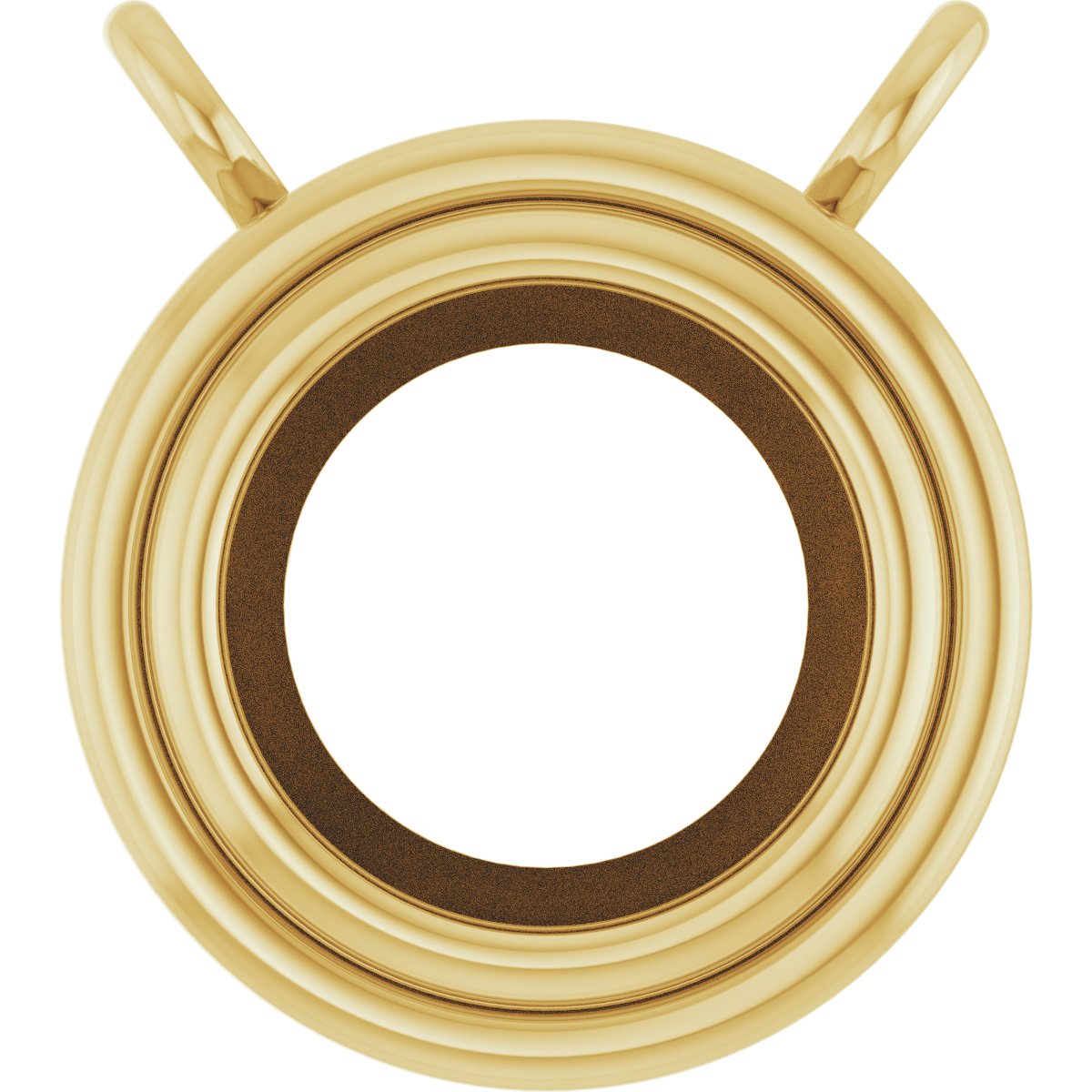 Round Bezel-Set Necklace or Center