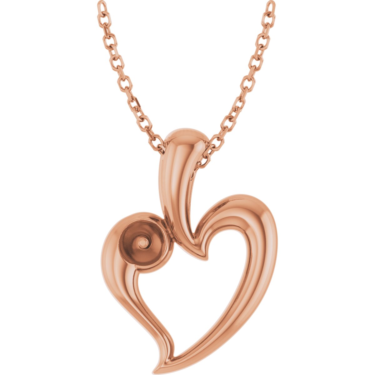 Pearl Heart Necklace or Pendant