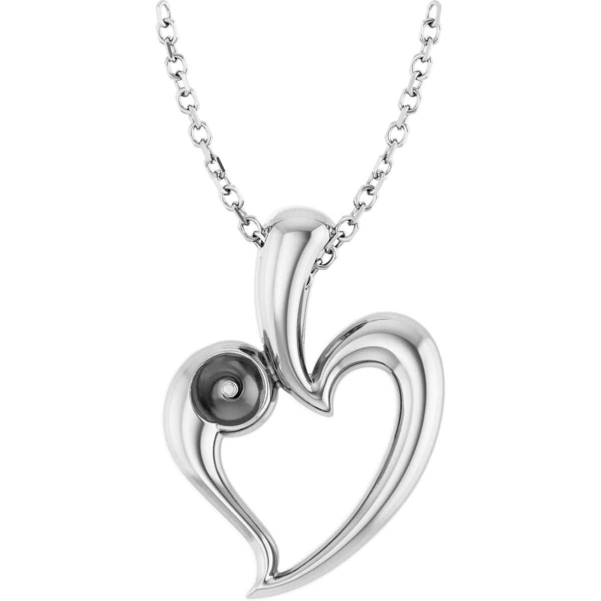 Pearl Heart Necklace or Pendant