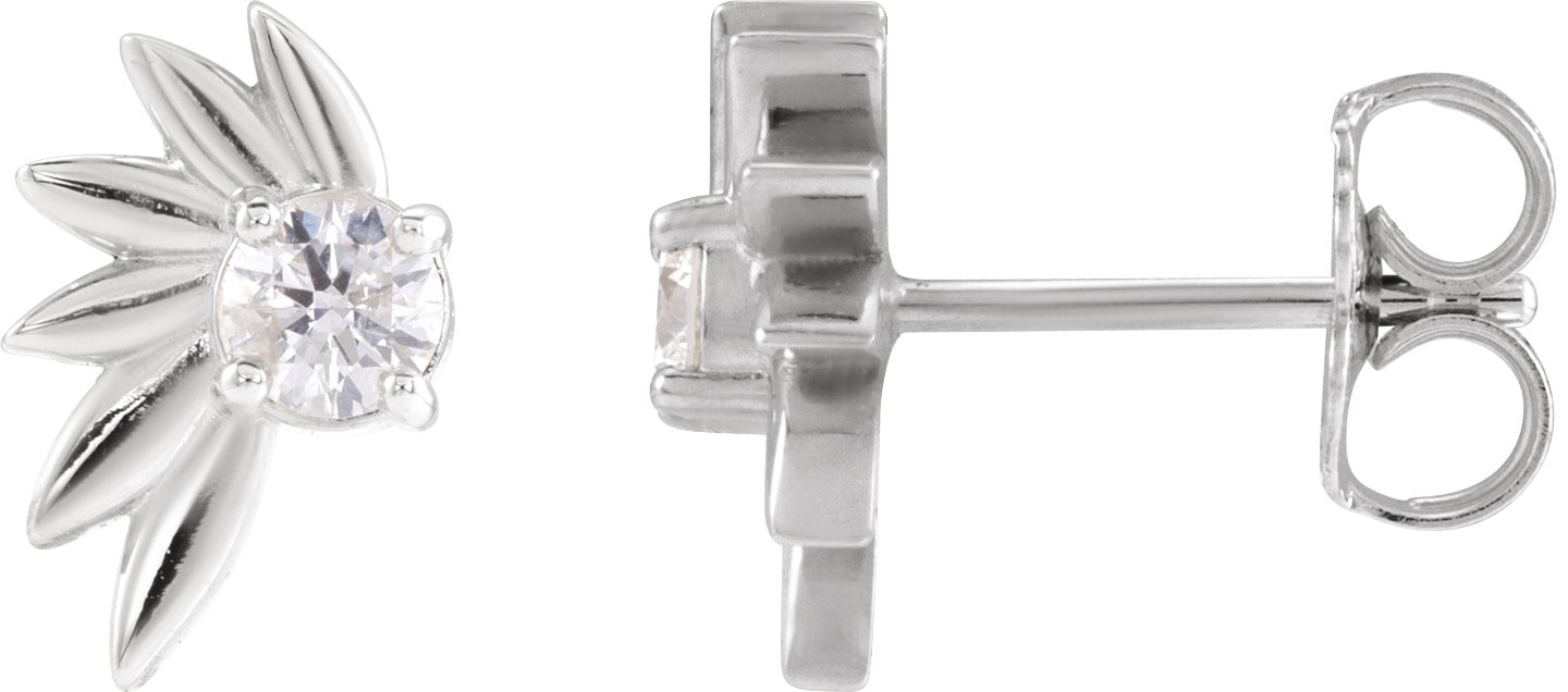 Half-Flower Earrings