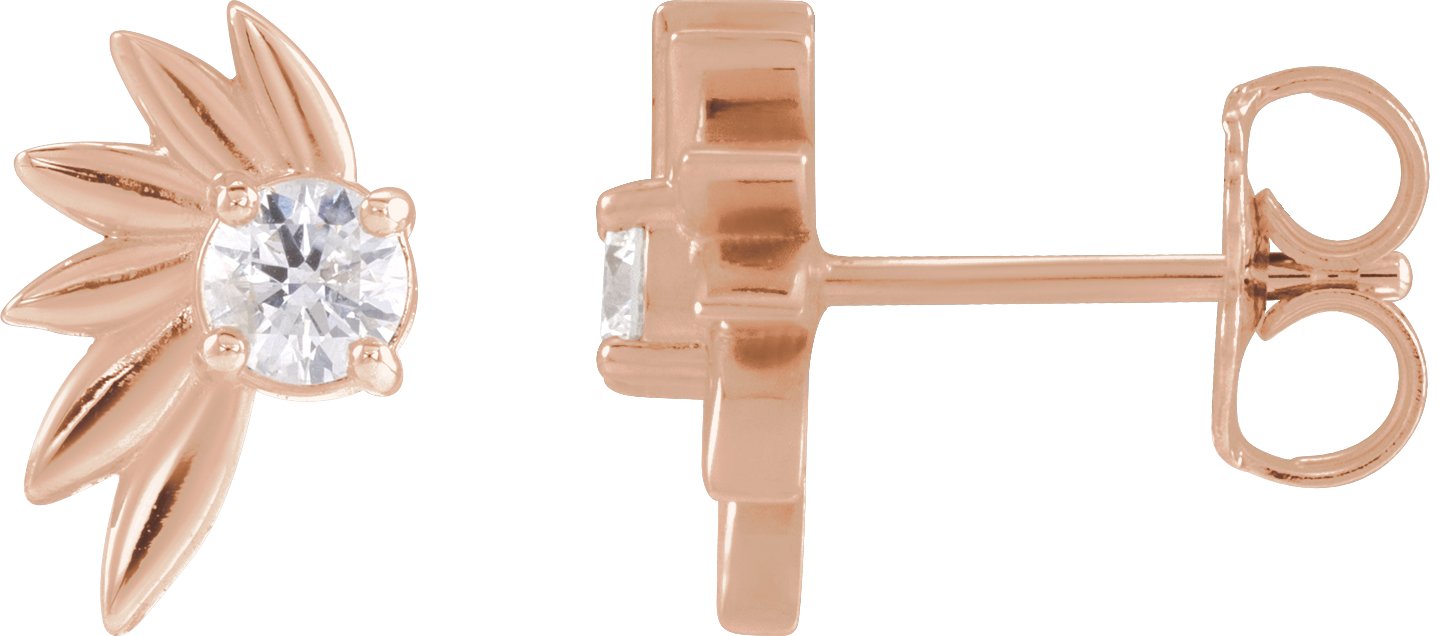 Half-Flower Earrings