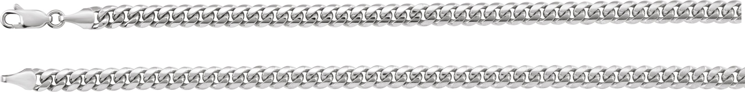 Sterling Silver 5 mm Miami Cuban Curb 18 Chain