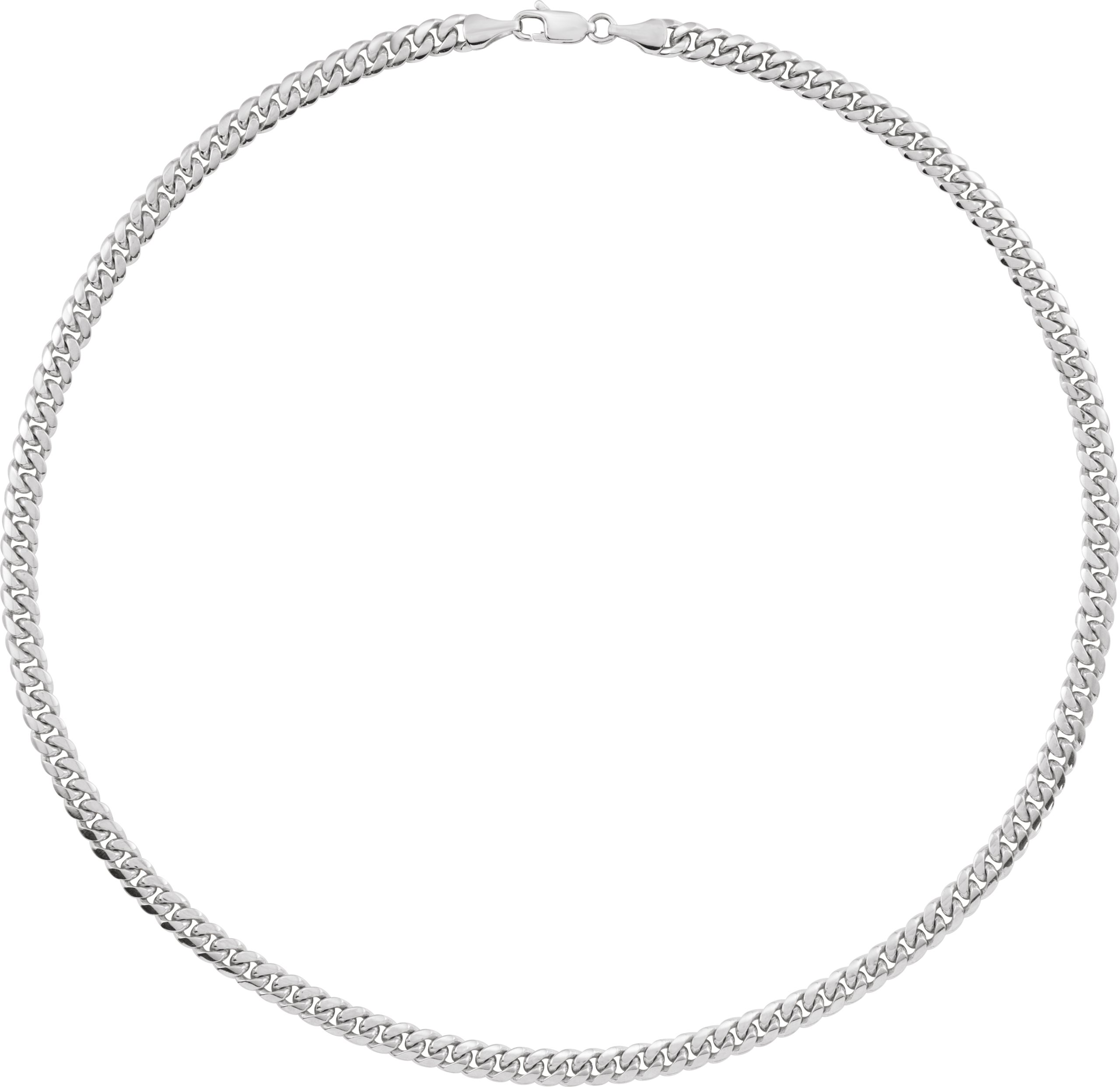 Sterling Silver 5 mm Miami Cuban Curb 18 Chain