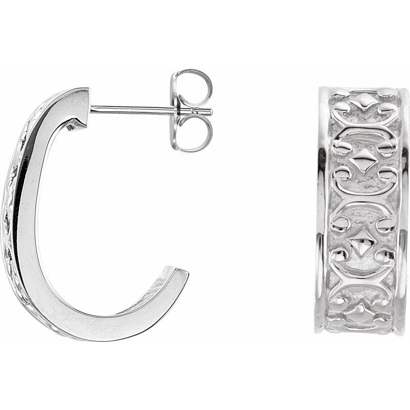 J-Hoop Earrings