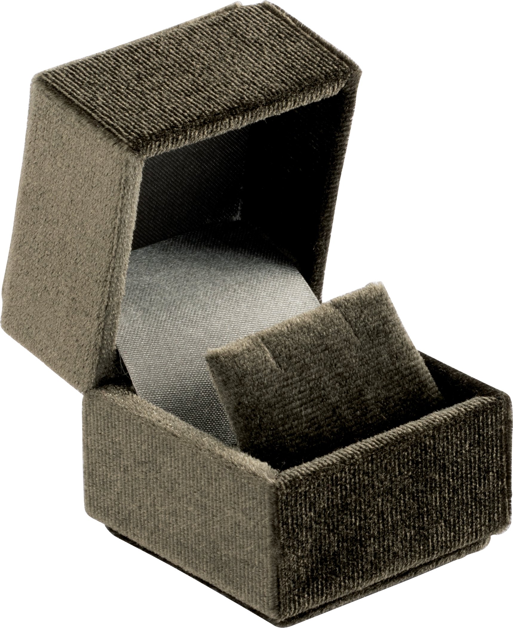 Madison Olive Velvet Stud Earring Box