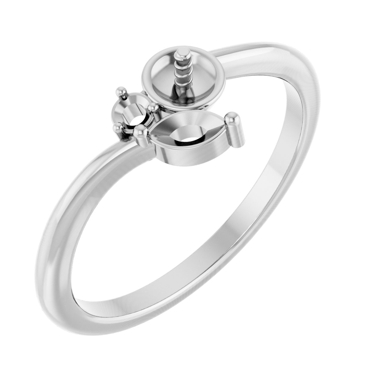 Accented Pearl Ring