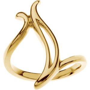 14K Yellow Freeform Ring