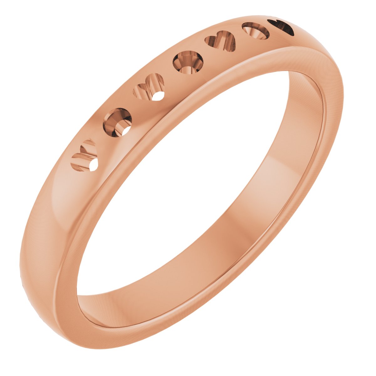Family Pierced Heart Ring