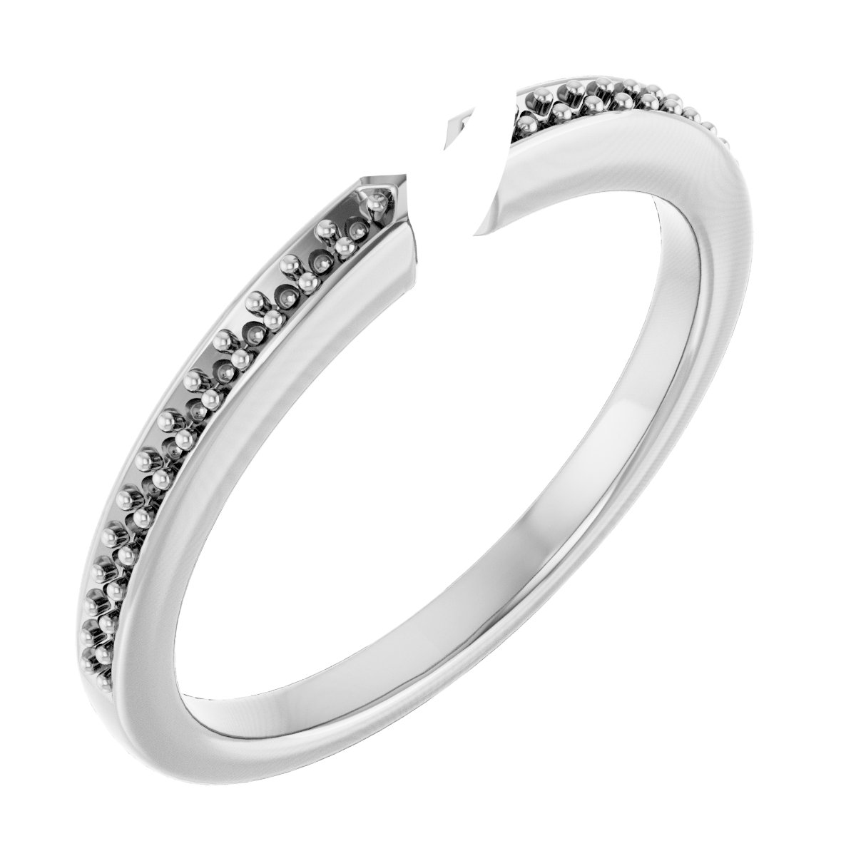 18K White/Rose Gold 2.75 mm Round Engagement Ring Mounting