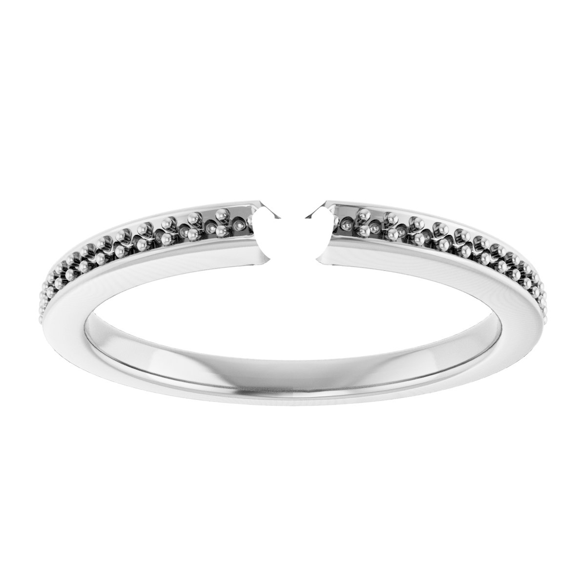 14K White/Rose Gold 2.75 mm Round Engagement Ring Mounting