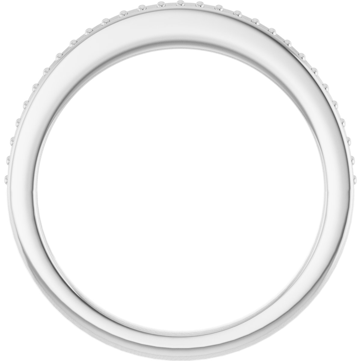Band Mounting for 6x4 mm Emerald Ring view 2