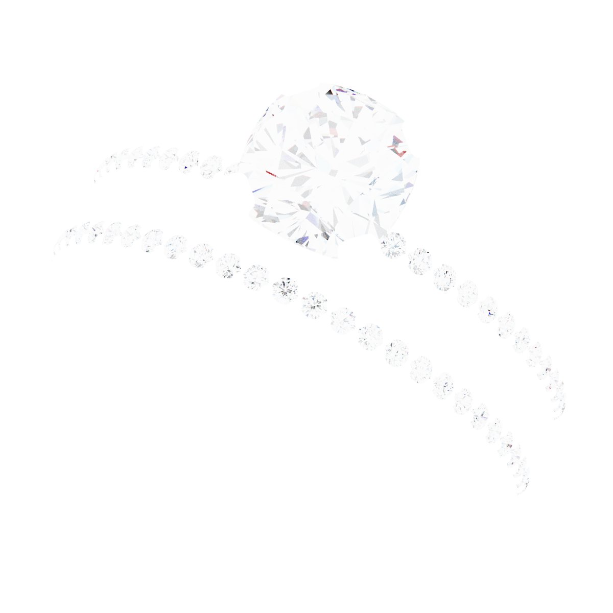 Platinum 6 mm Cushion Engagement Ring Mounting fully set