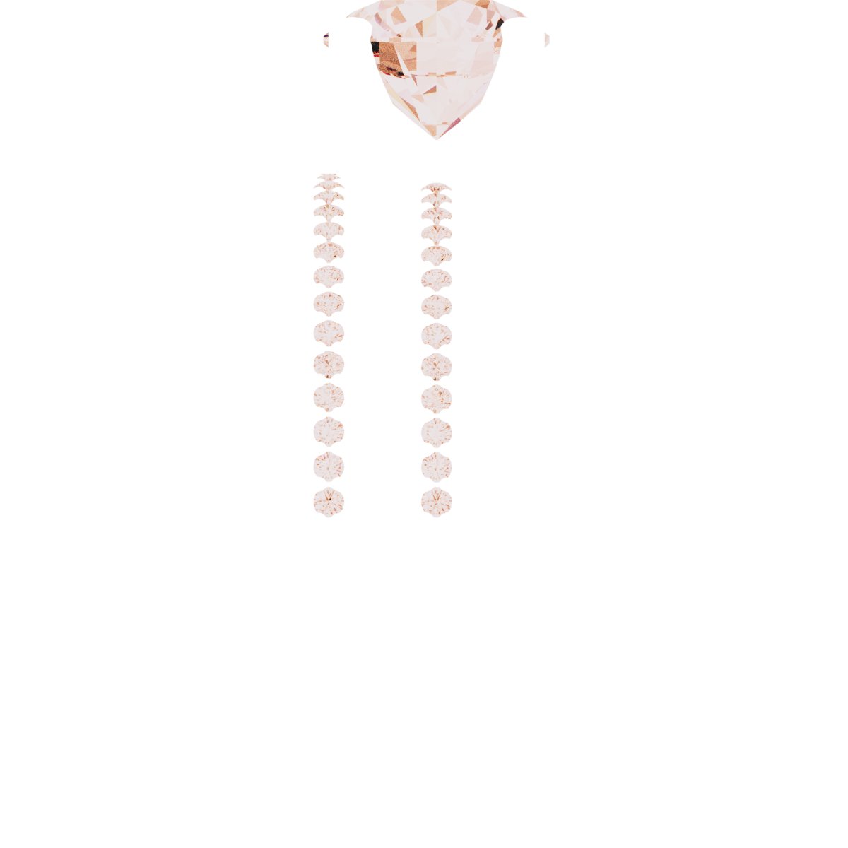14K Rose Gold 7.4 mm Round Engagement Ring Mounting fully set