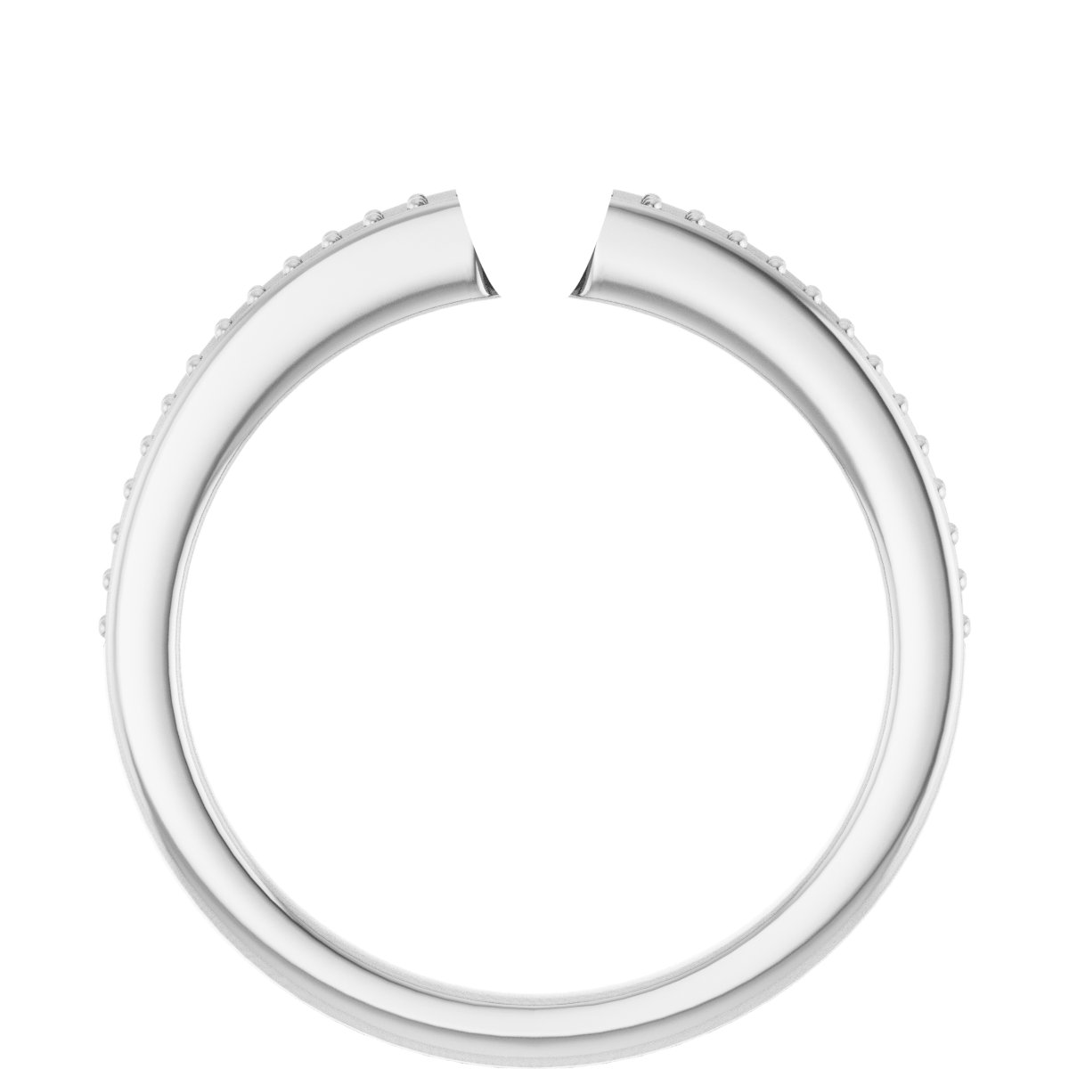 18K White/Yellow Gold 4.8 mm Round Engagement Ring Mounting