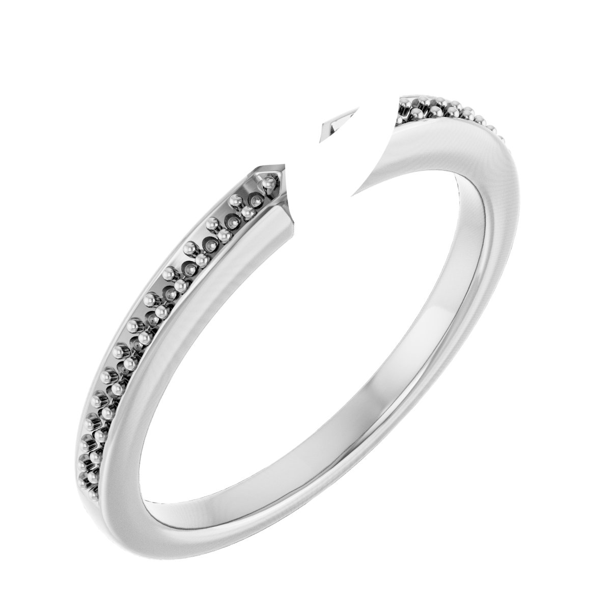 14K White/Rose Gold 4.8 mm Round Engagement Ring Mounting