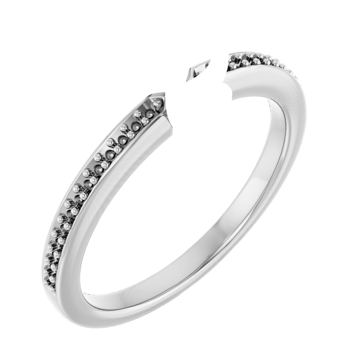 18K White/Rose Gold 7x3.5 mm Marquise Engagement Ring Mounting