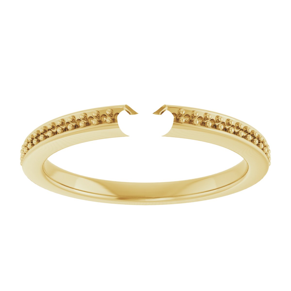 18K Yellow/White Gold 4.1 mm Round Engagement Ring Mounting