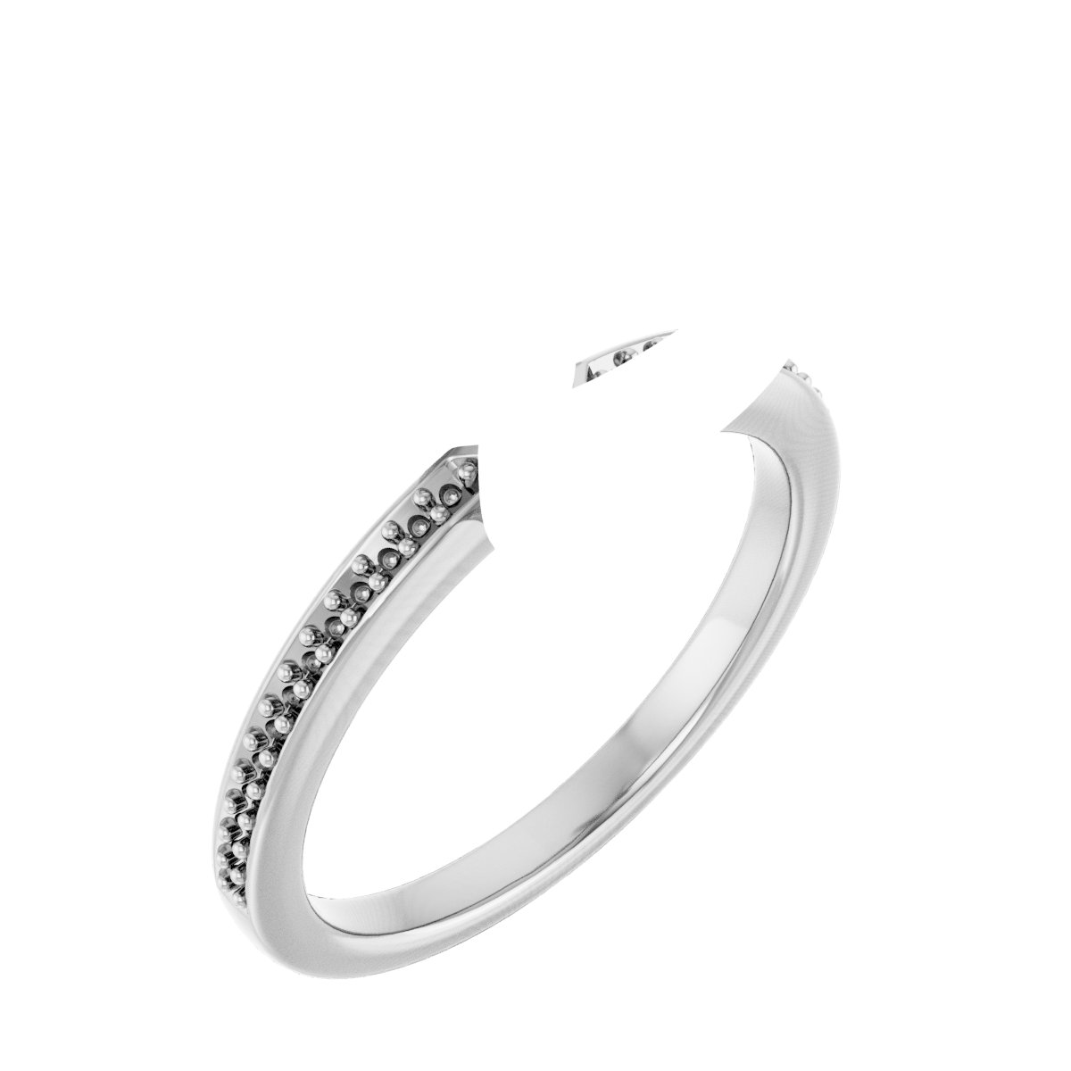 14K White/Rose Gold 10 mm Cushion Engagement Ring Mounting