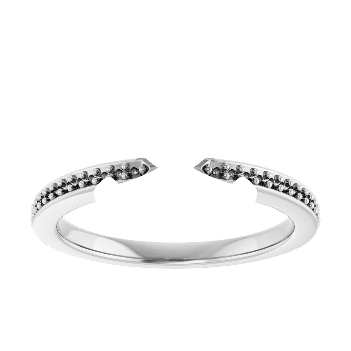 14K White/Rose Gold 10 mm Cushion Engagement Ring Mounting