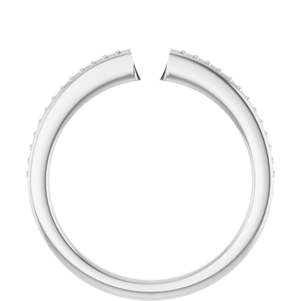 14K White/Yellow Gold 4.1 mm Round Engagement Ring Mounting