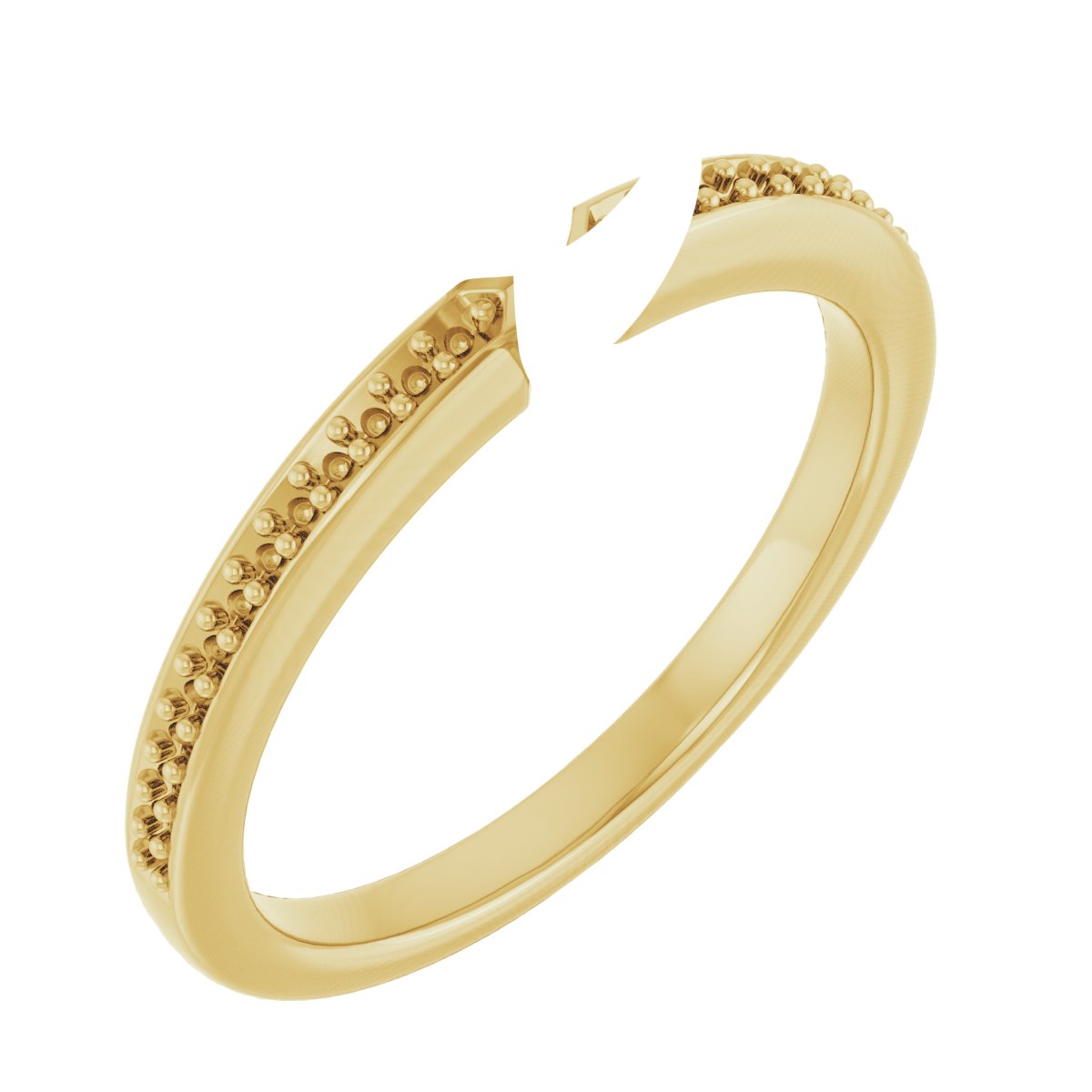 18K Yellow/White Gold 3.25 mm Square Engagement Ring Mounting