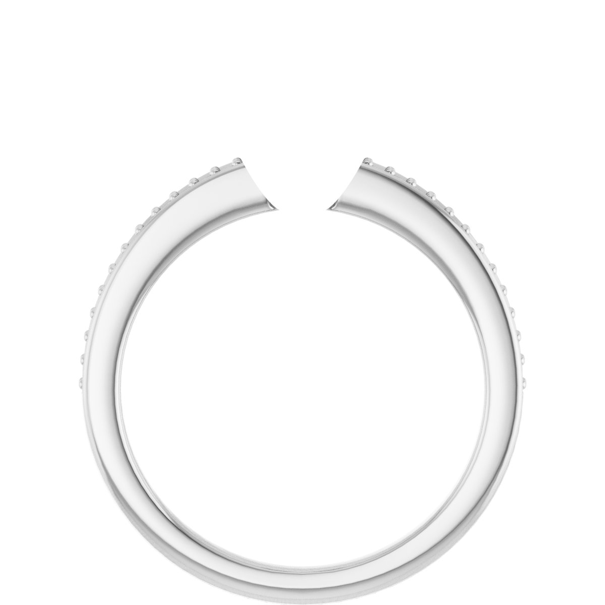14K White/Yellow Gold 9.4 mm Round Engagement Ring Mounting
