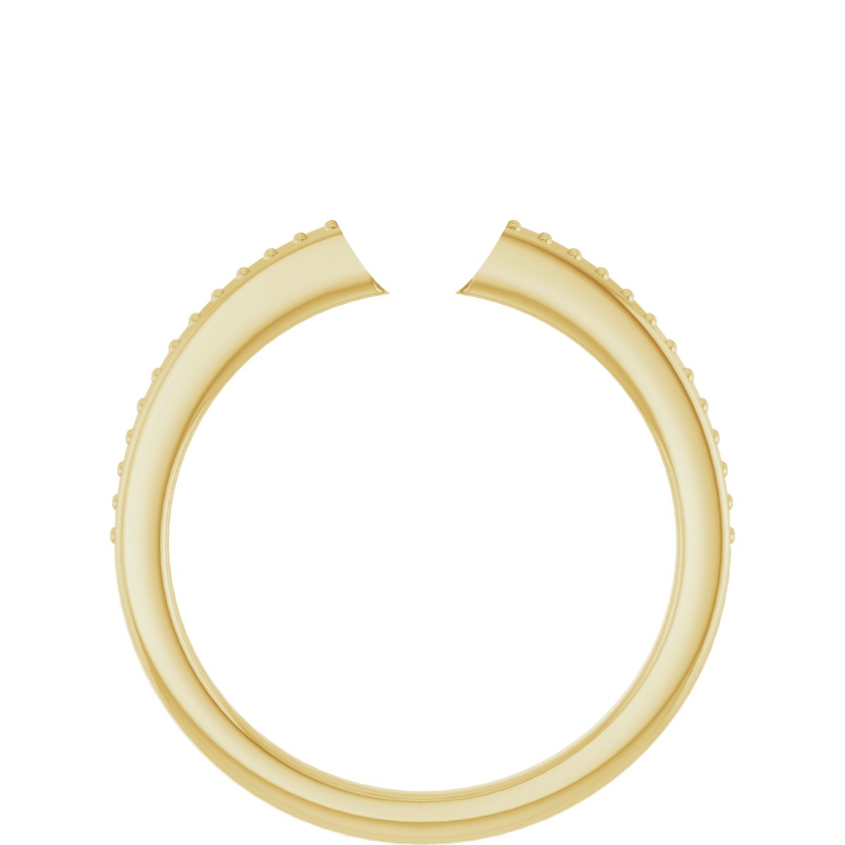 18K Yellow/White Gold 9.4 mm Round Engagement Ring Mounting