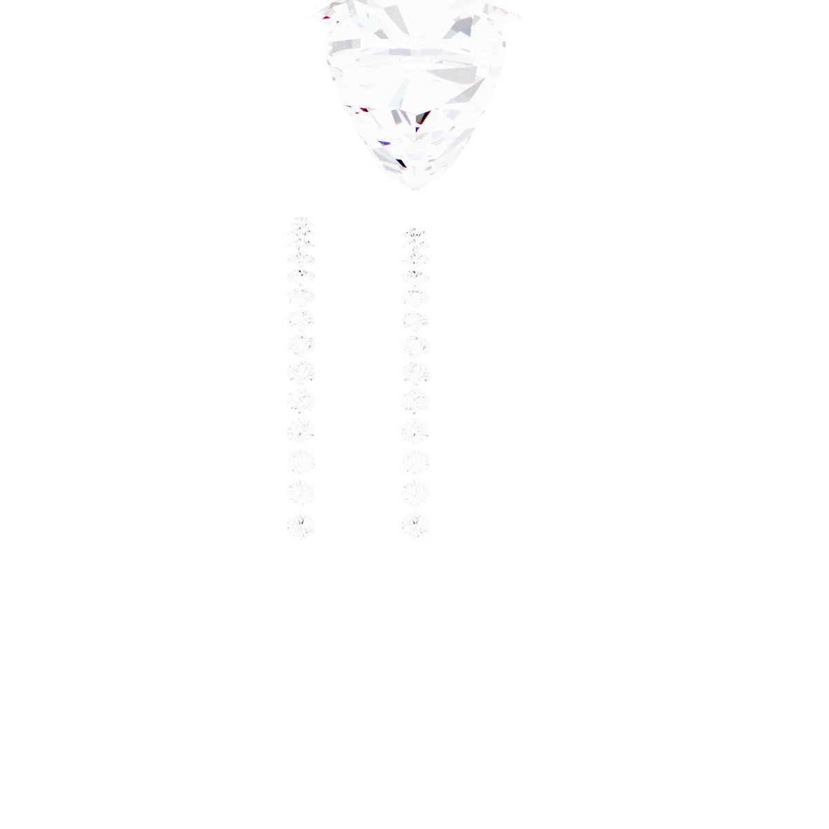 14K White/Rose Gold 10 mm Cushion Engagement Ring Mounting fully set