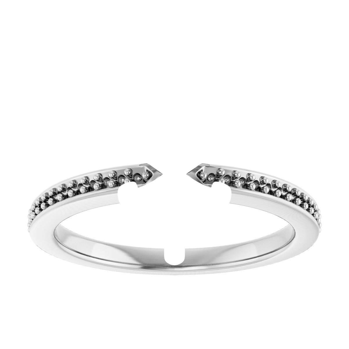 18K White/Yellow Gold 12x6 mm Marquise Engagement Ring Mounting