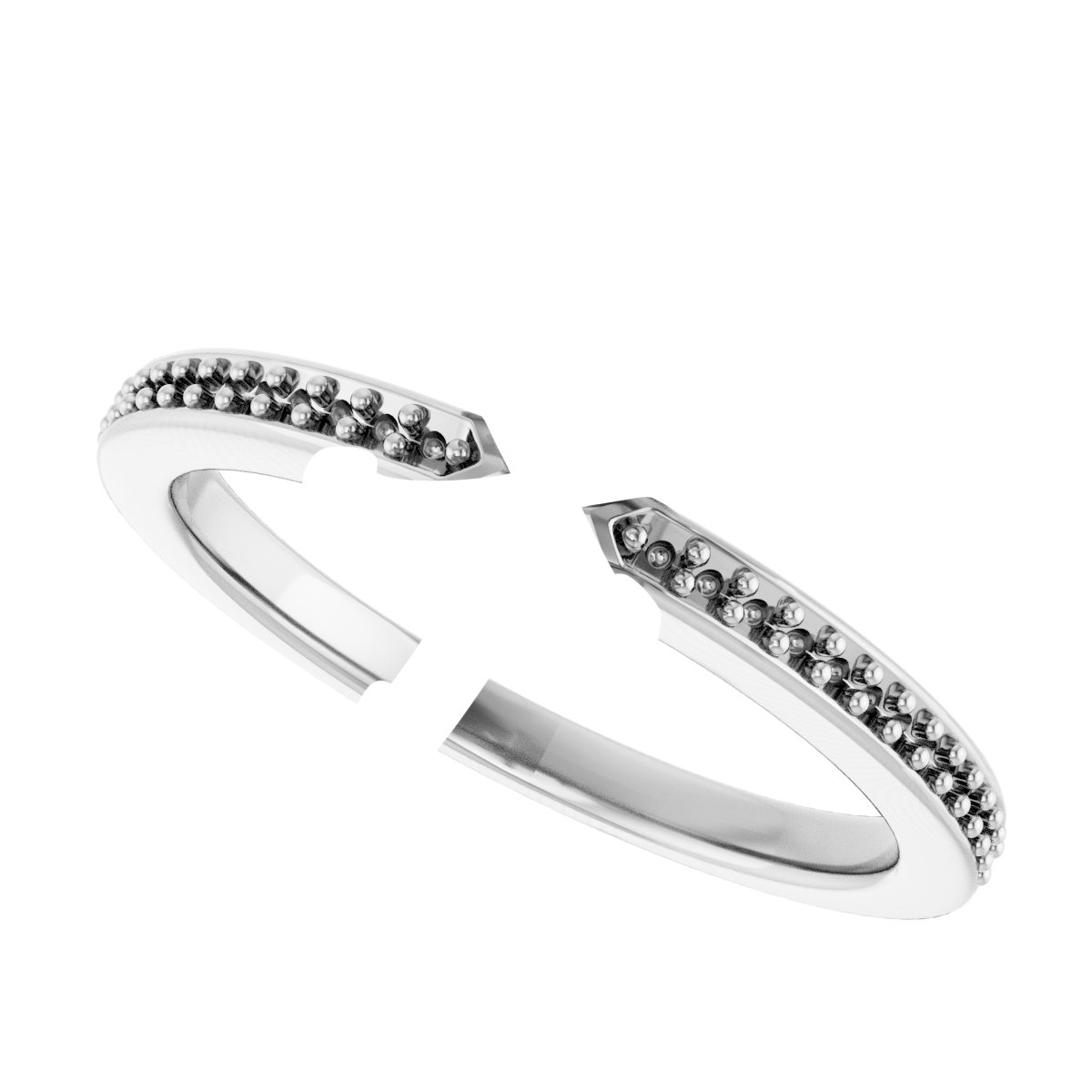 18K White/Yellow Gold 12x6 mm Marquise Engagement Ring Mounting fully set