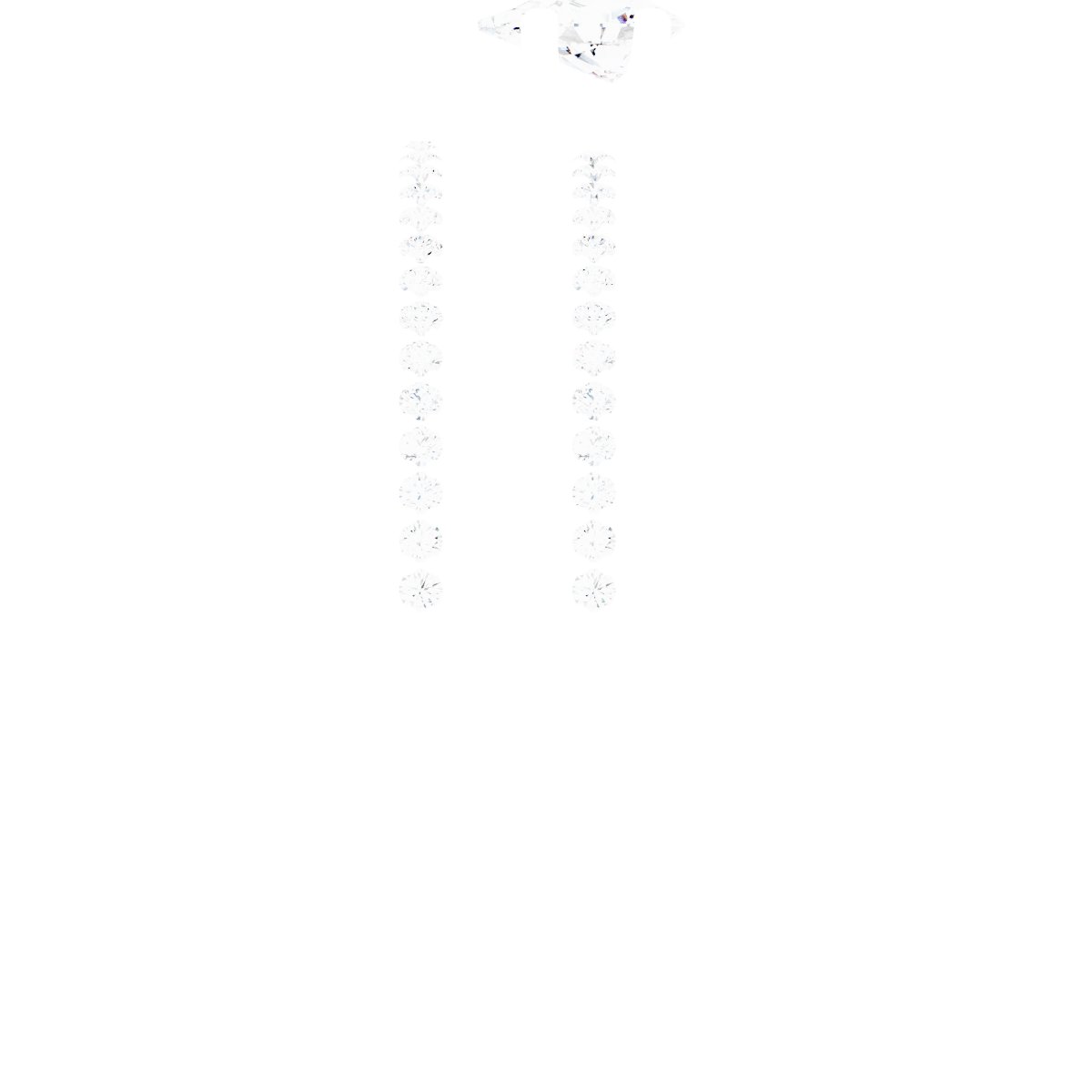 Platinum 5x3 mm Pear Engagement Ring Mounting fully set
