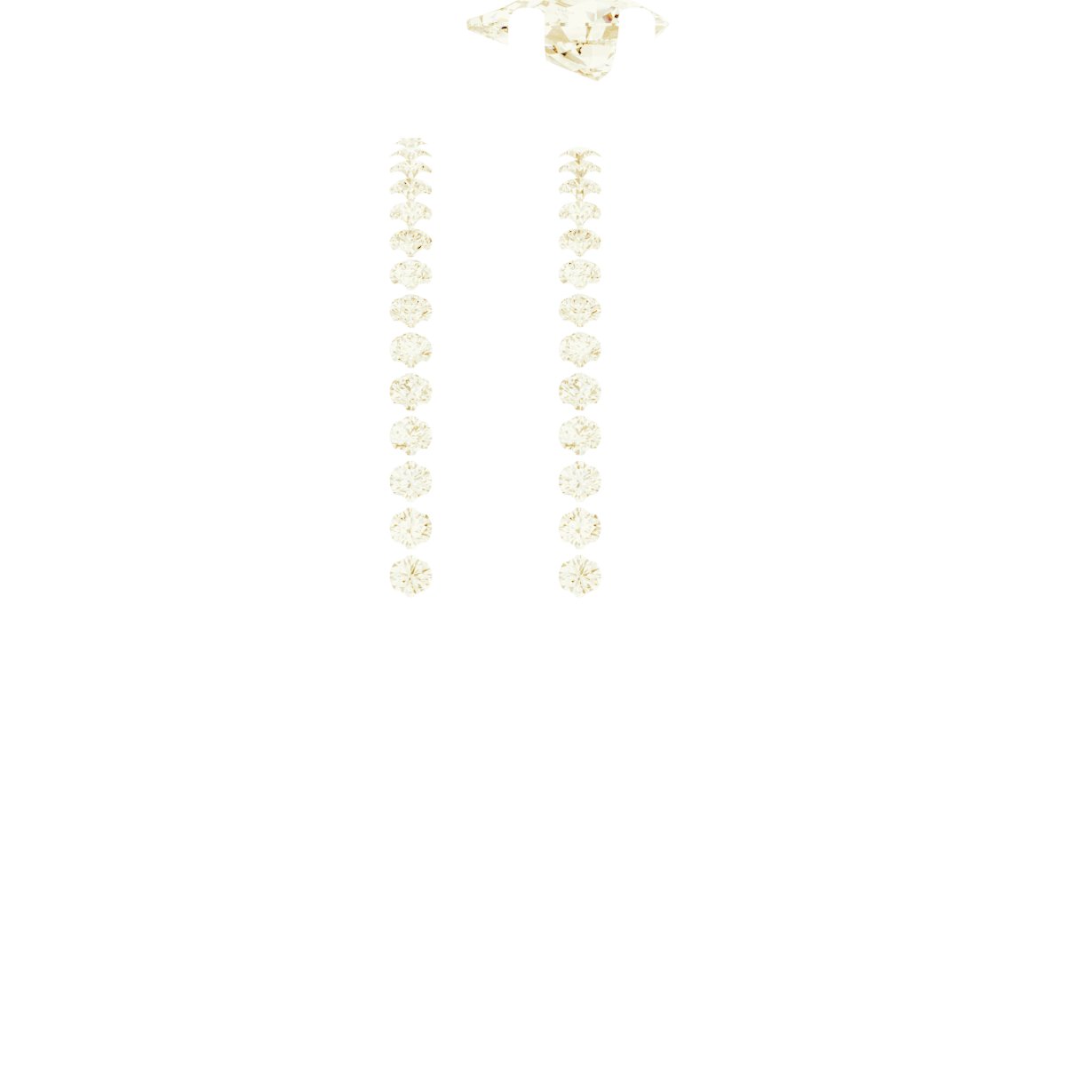 18K Yellow Gold 5x3 mm Pear Engagement Ring Mounting fully set