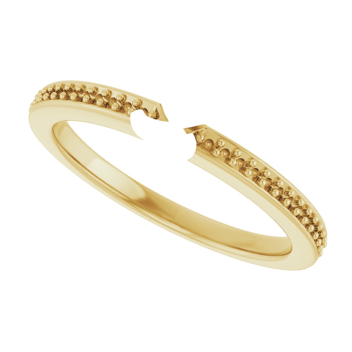 14K Yellow/White Gold 3 mm Square Engagement Ring Mounting fully set